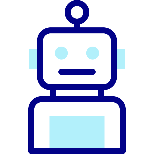 ロボット Detailed Mixed Lineal color icon