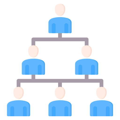 organisatiestructuur Generic Flat icoon