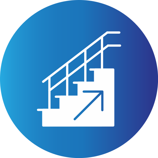 Stairs Generic Blue icon