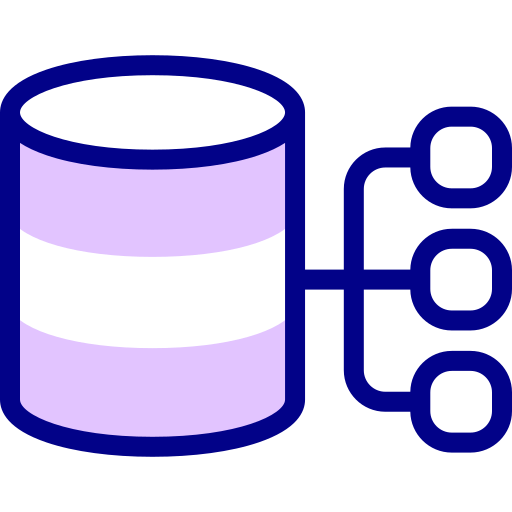 base de dados Detailed Mixed Lineal color Ícone