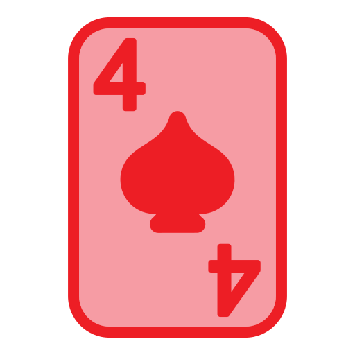 Four of spades Generic Outline Color icon
