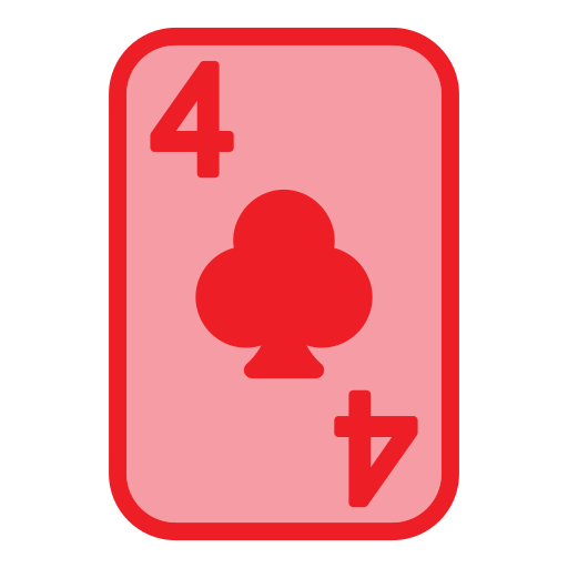 Four of clubs Generic Outline Color icon