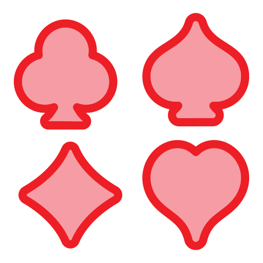 poker kaarten Generic Outline Color icoon