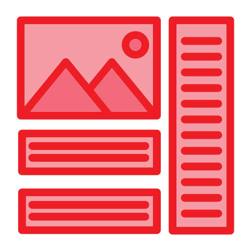 Layout Generic Outline Color icon
