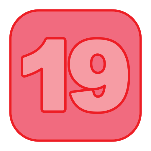 Nineteen Generic Outline Color icon