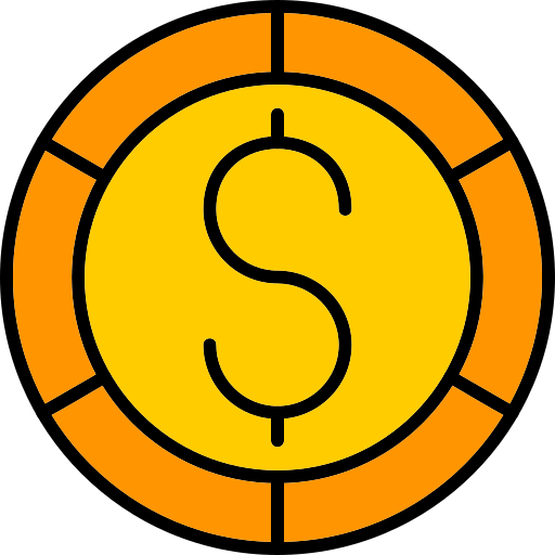 moneta Generic Outline Color icona