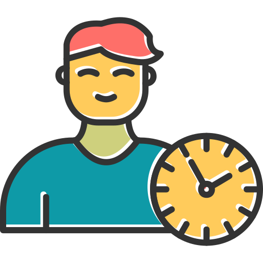 Time management Generic Color Omission icon