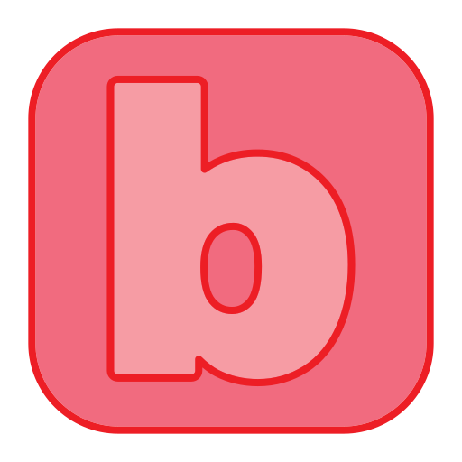 buchstabe b Generic Outline Color icon