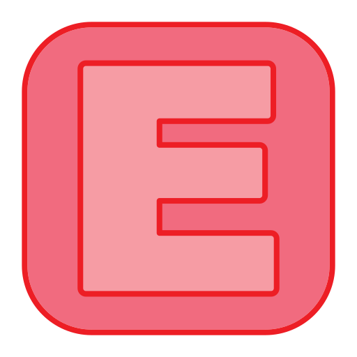 buchstabe e Generic Outline Color icon