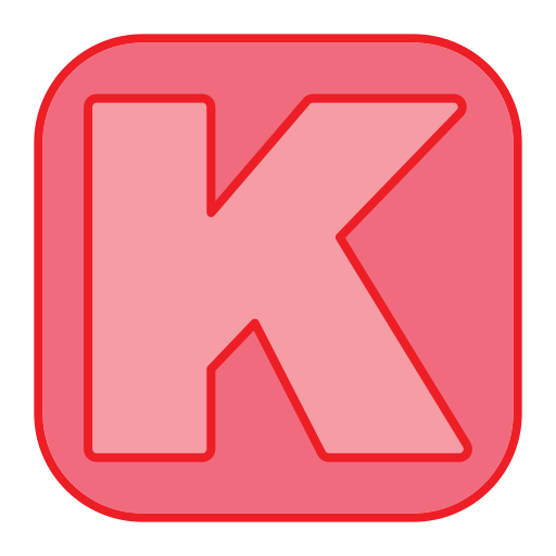 Letter k Generic Outline Color icon