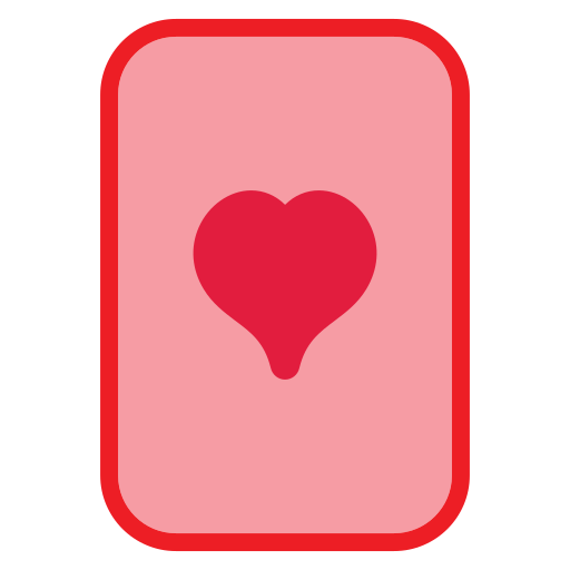 Ace of hearts Generic Outline Color icon