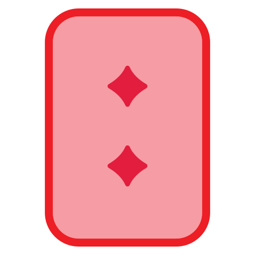 Two of diamonds Generic Outline Color icon