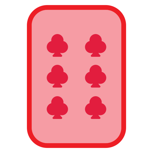 Six of clubs Generic Outline Color icon