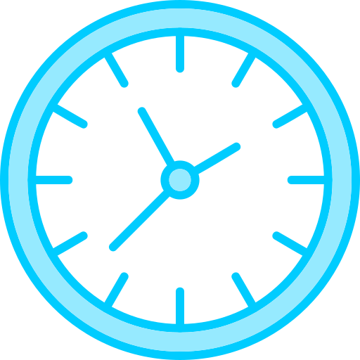 시간 Generic Blue icon