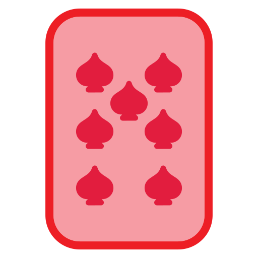 Seven of spades Generic Outline Color icon