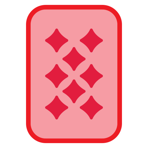 Eight of diamonds Generic Outline Color icon