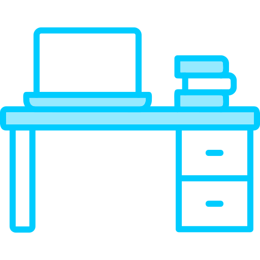 Office desk Generic Blue icon