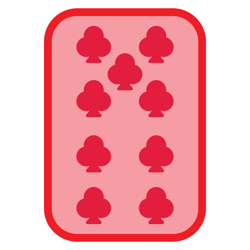 Nine of clubs Generic Outline Color icon