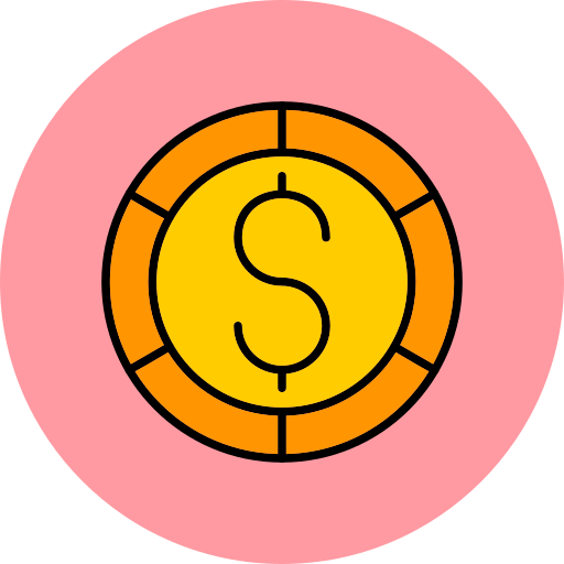 동전 Generic Outline Color icon