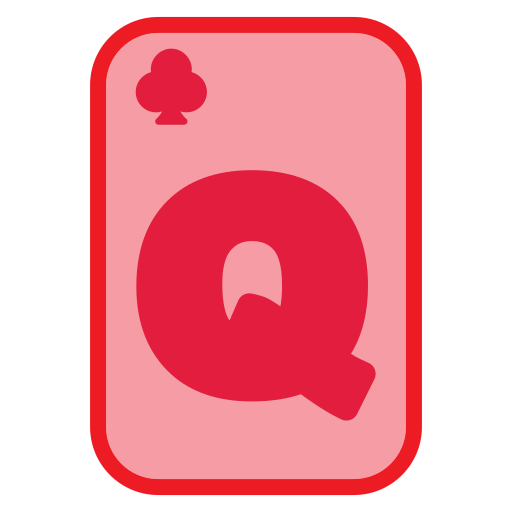 koningin der clubs Generic Outline Color icoon