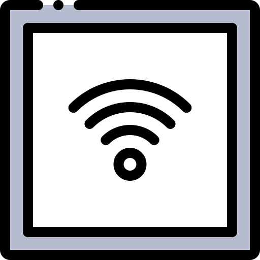 wifi Detailed Rounded Lineal color Icône
