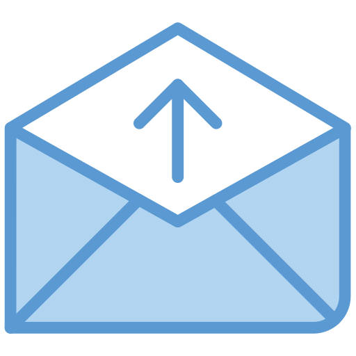 メールを送信する Generic Blue icon