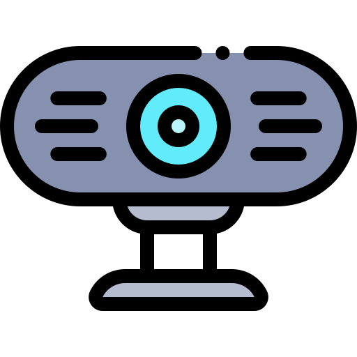 webcam Detailed Rounded Lineal color icon
