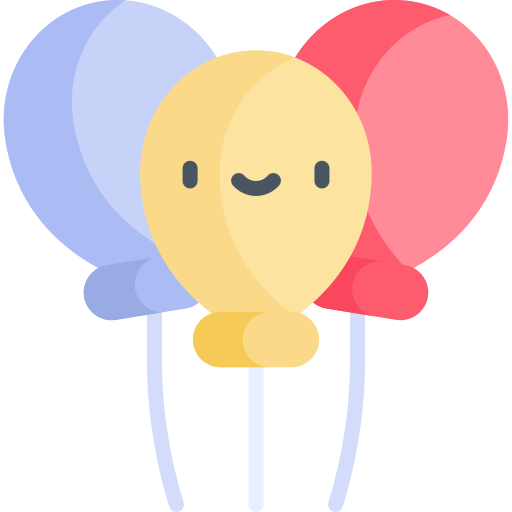 luftballons Kawaii Flat icon