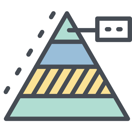 pyramidendiagramm Generic Outline Color icon