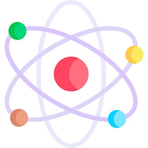 atomowy Kawaii Flat ikona
