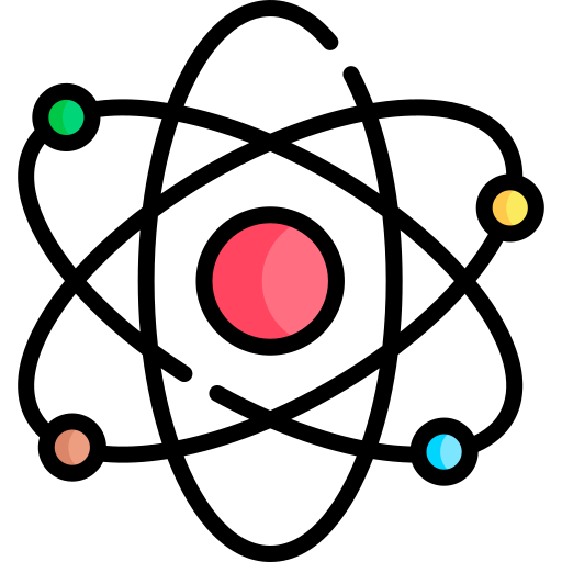 atomique Kawaii Lineal color Icône