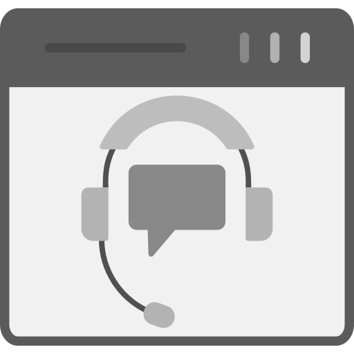Online support Generic Grey icon
