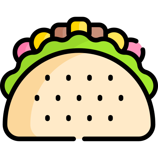 Tacos Special Lineal color icon