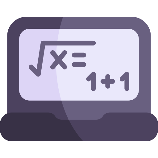 matematica Kawaii Flat icona
