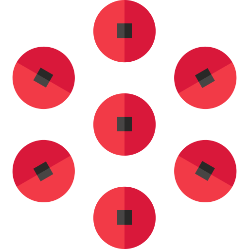 Красная смородина Basic Straight Flat иконка