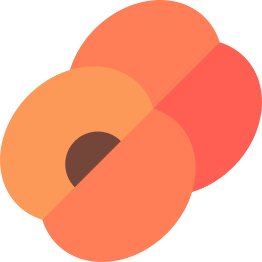 abricot Basic Straight Flat Icône
