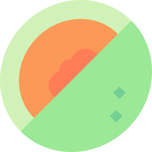 cantaloup-melone Basic Straight Flat icon