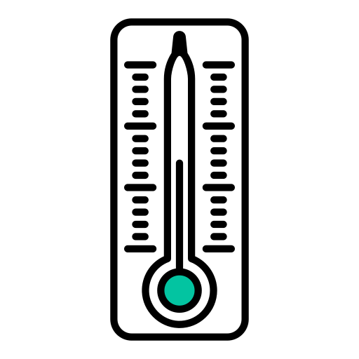 termometr Generic Fill & Lineal ikona