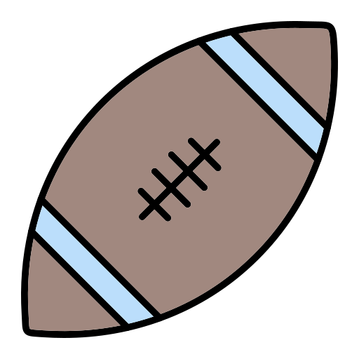 rugbybal Generic Outline Color icoon