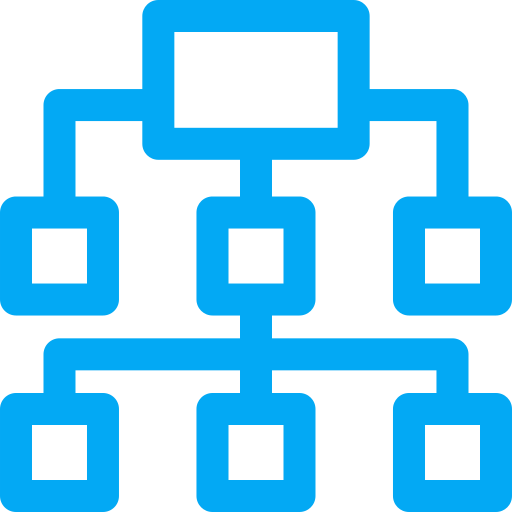 struktura organizacyjna Generic Simple Colors ikona