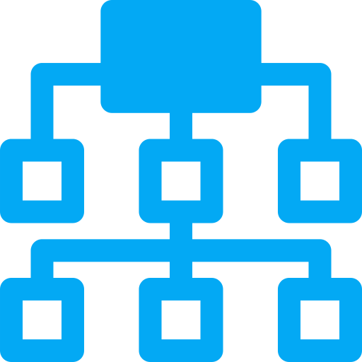 Organization structure Generic Mixed icon