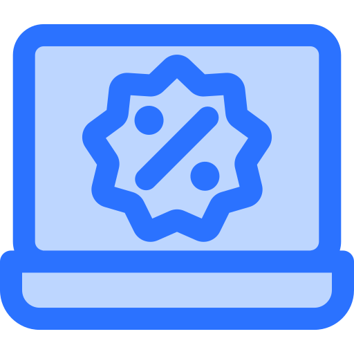 オンラインショッピング Generic Blue icon
