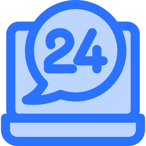 24 hours Generic Blue icon