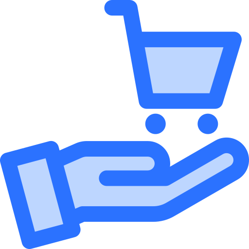 쇼핑 카트 Generic Blue icon