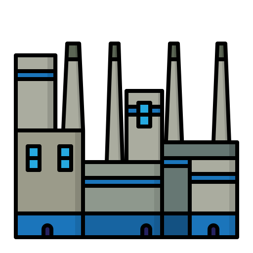 工場 Generic Outline Color icon