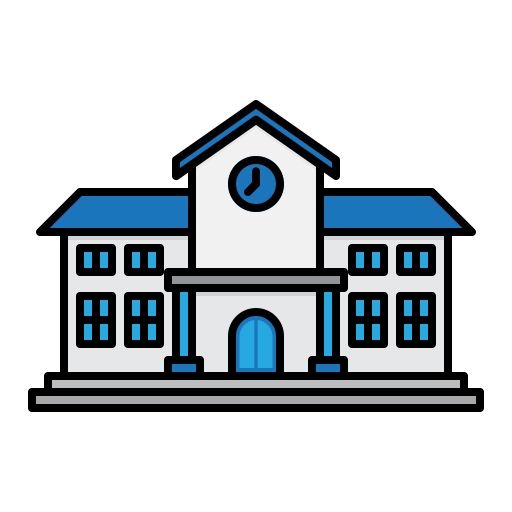 学校 Generic Outline Color icon