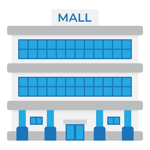 centro commerciale Generic Flat icona
