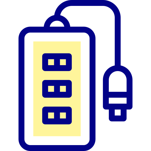 cable de extensión Detailed Mixed Lineal color icono