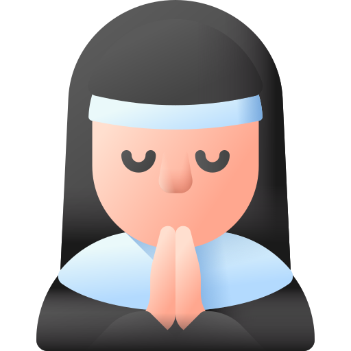 수녀 3D Color icon