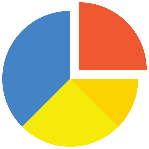 gráfico circular Generic Flat icono